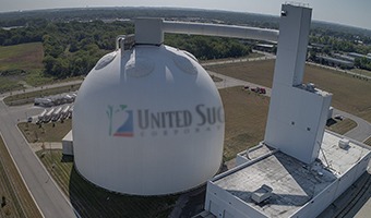 aerial view of sugar dome